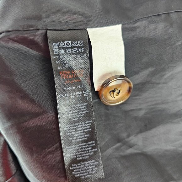 Nasty Gal Black Vegan Leather Oversized Blazer - Picture 10 of 11